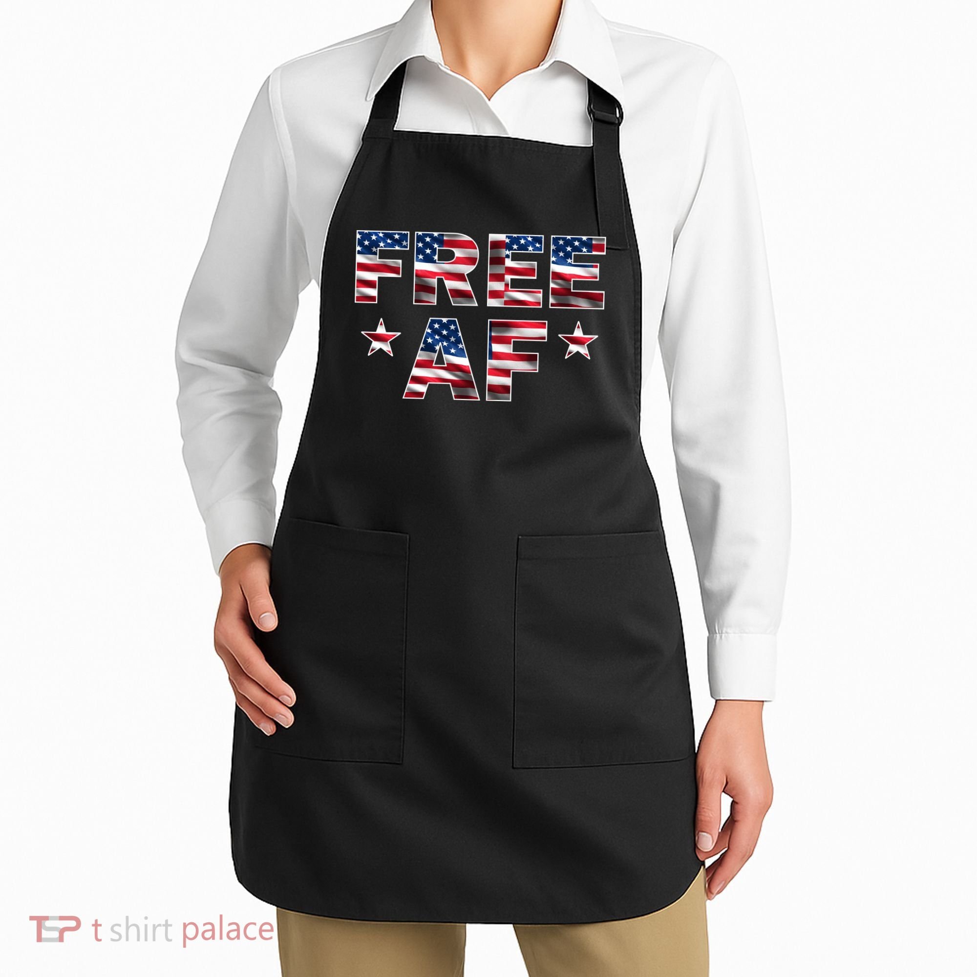 FREE AF American Pride USA Apron