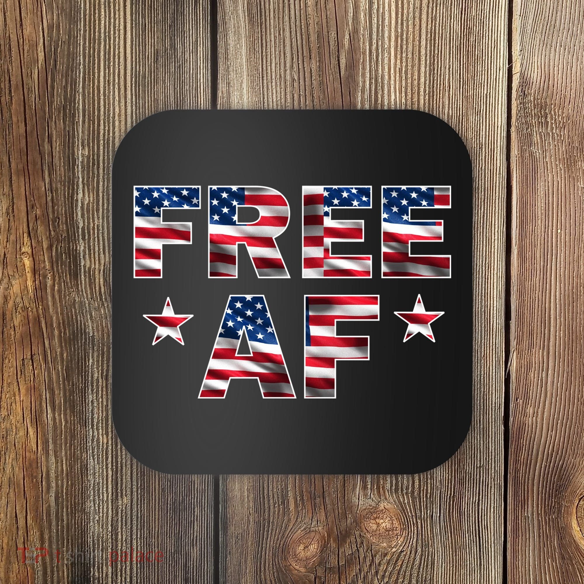 FREE AF American Pride USA Coaster