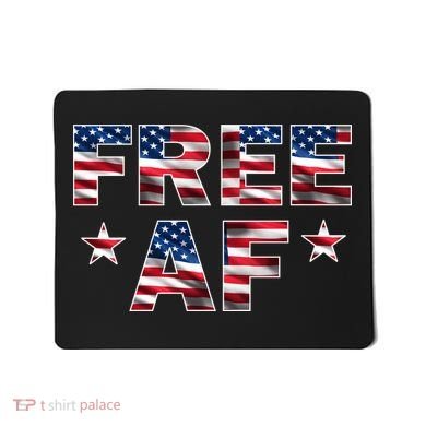 FREE AF American Pride USA Mousepad