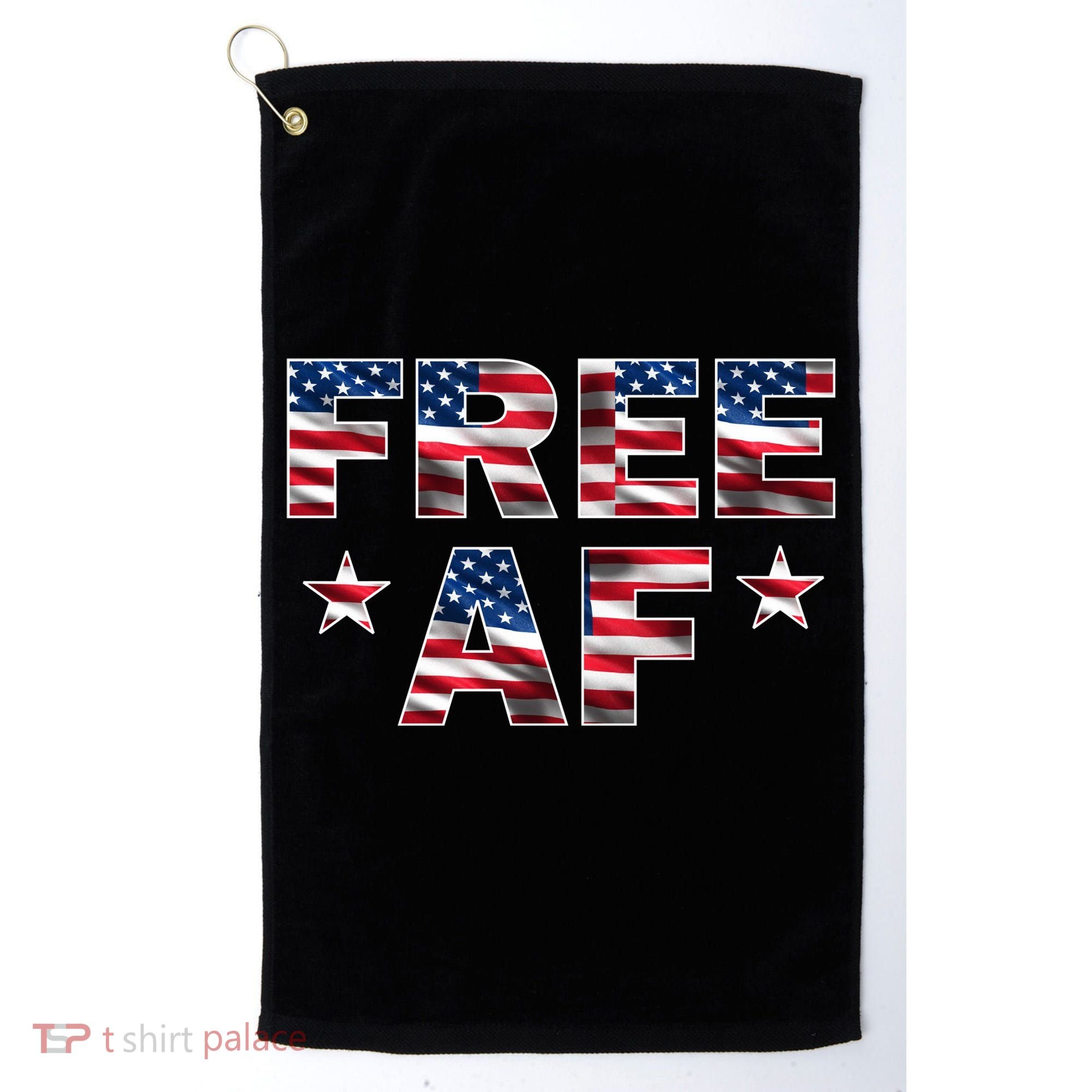 FREE AF American Pride USA Golf Towel