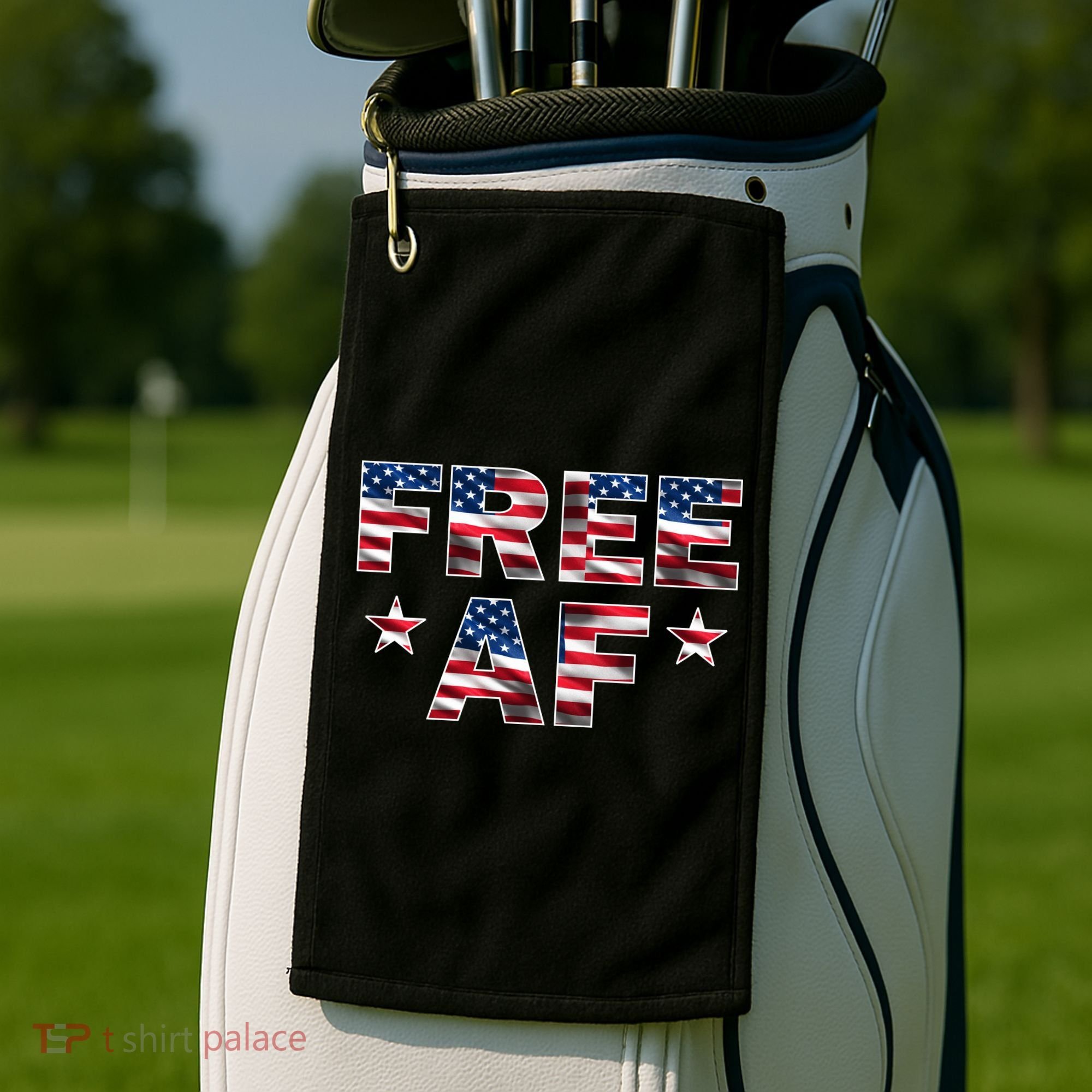 FREE AF American Pride USA Golf Towel