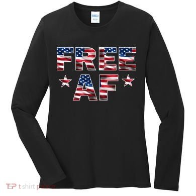 FREE AF American Pride USA Women's Long Sleeve Shirt