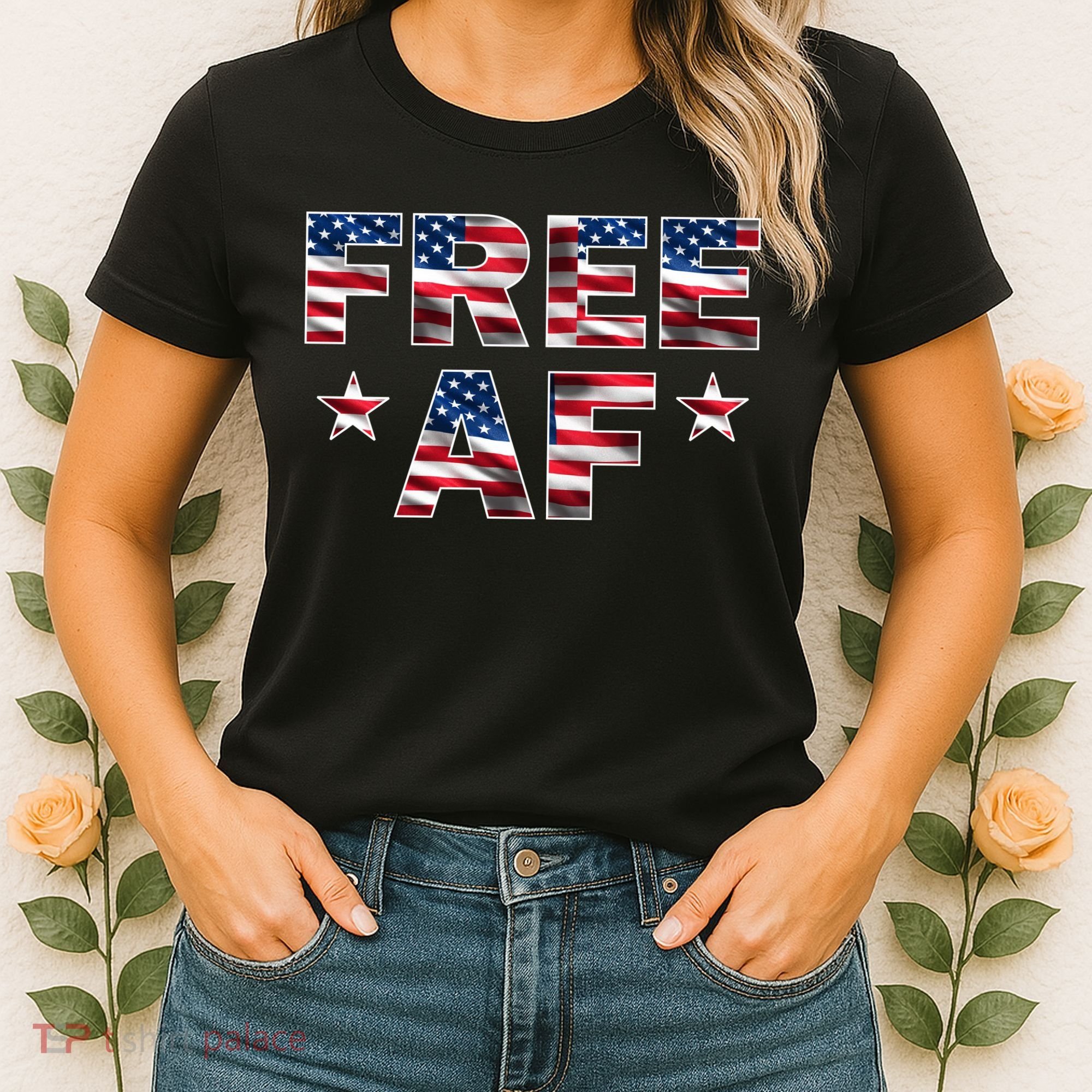 FREE AF American Pride USA Women's T-Shirt