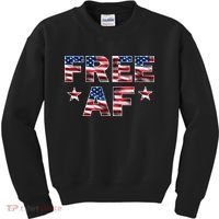 FREE AF American Pride USA Kids Sweatshirt thumb 0