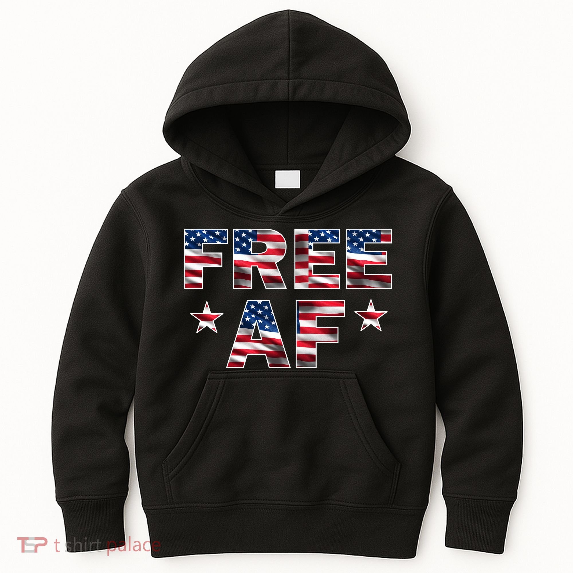FREE AF American Pride USA Kids Hoodie