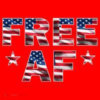 FREE AF American Pride USA Santa Hat thumb 1