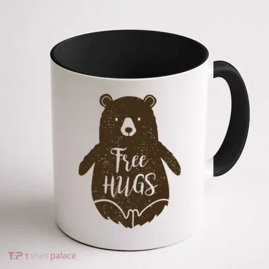 Free Bear Hugs Coffee Mug back