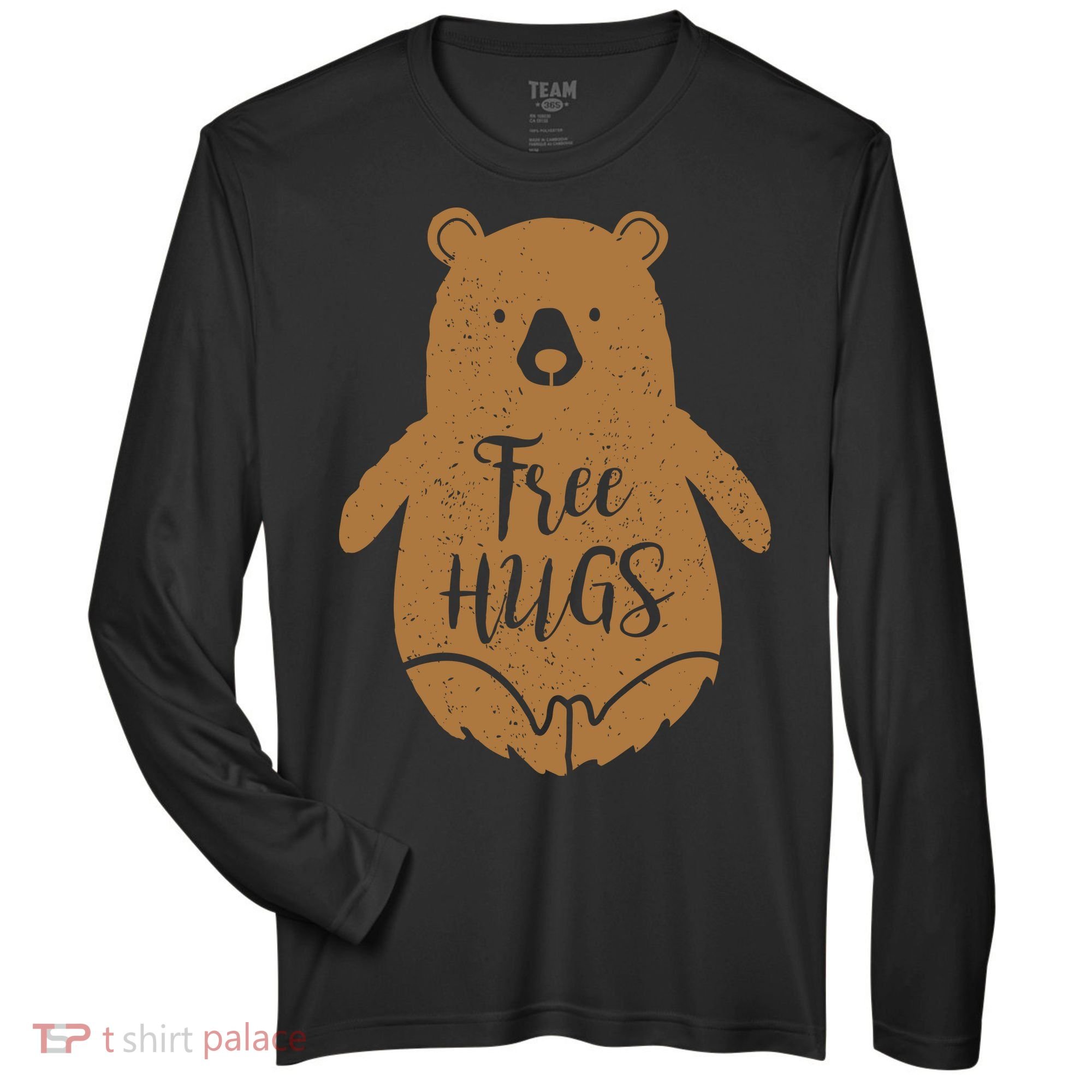 Free Bear Hugs Zone Performance Long-Sleeve T-Shirt