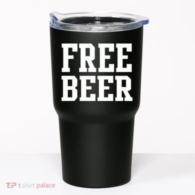 Free Beer Logo Tumbler