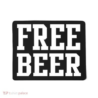 Free Beer Logo Mousepad