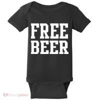 Free Beer Logo Baby Bodysuit thumb 0