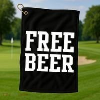 Free Beer Logo Golf Towel thumb 1