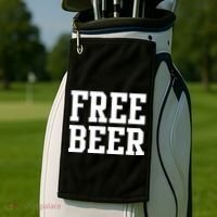 Free Beer Logo Golf Towel thumb 2