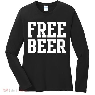 Free Beer Logo Women's Long Sleeve Shirt