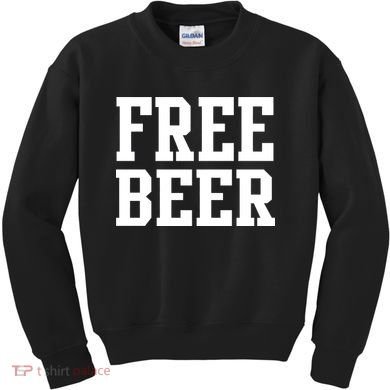 Free Beer Logo Kids Sweatshirt