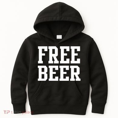 Free Beer Logo Kids Hoodie