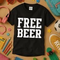 Free Beer Logo Kids T-Shirt thumb 3