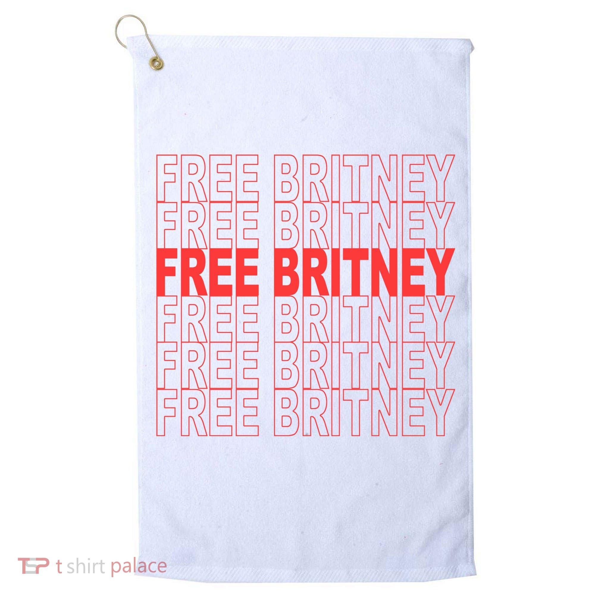 Free Britney Bag Logo Golf Towel