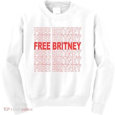 Free Britney Bag Logo Kids Sweatshirt