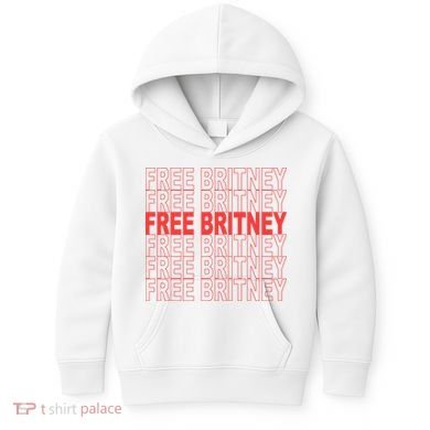 Free Britney Bag Logo Kids Hoodie