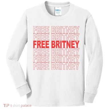 Free Britney Bag Logo Kids Long Sleeve Shirt