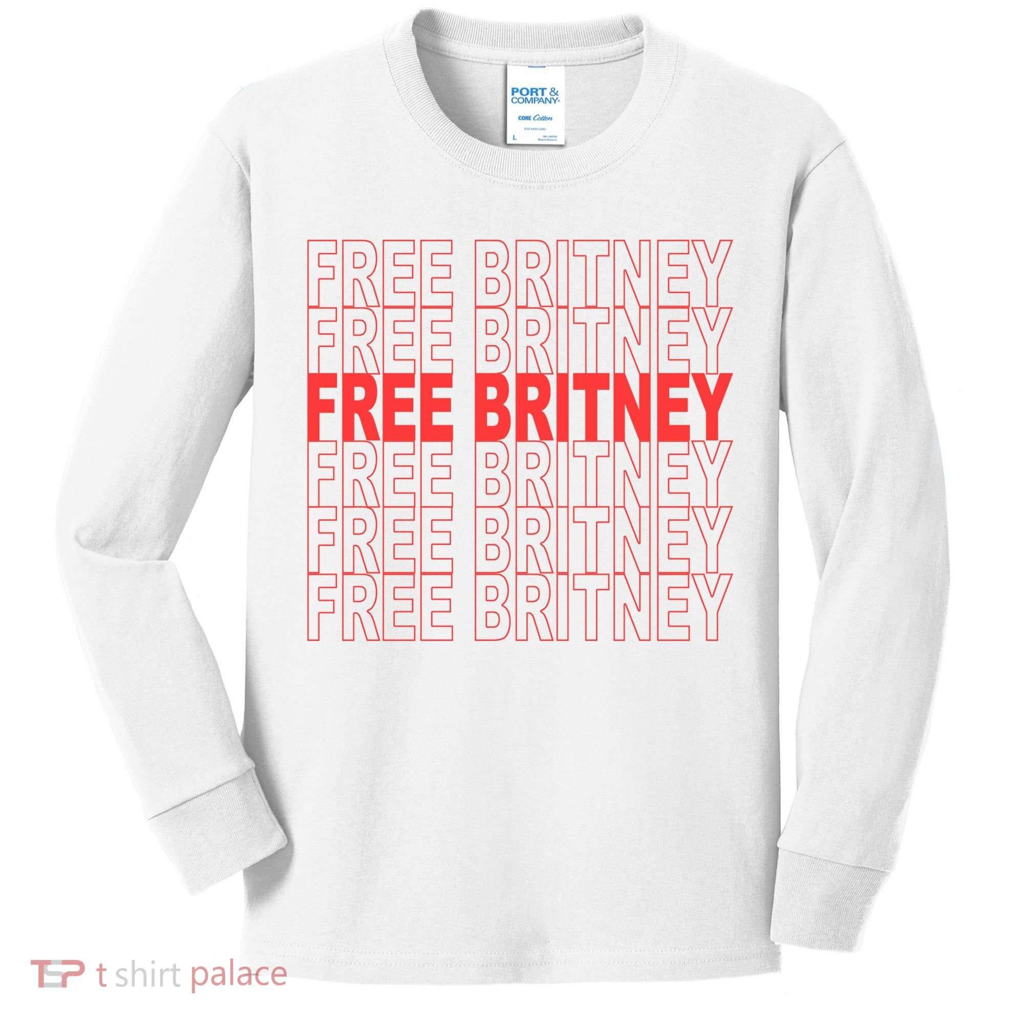 Free Britney Bag Logo Kids Long Sleeve Shirt