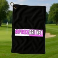 Free Britney Help Save Her Golf Towel thumb 1