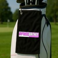 Free Britney Help Save Her Golf Towel thumb 2
