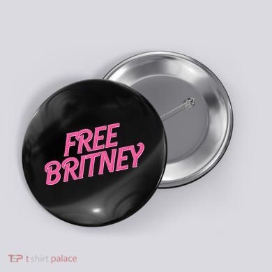 Free Britney Logo Button