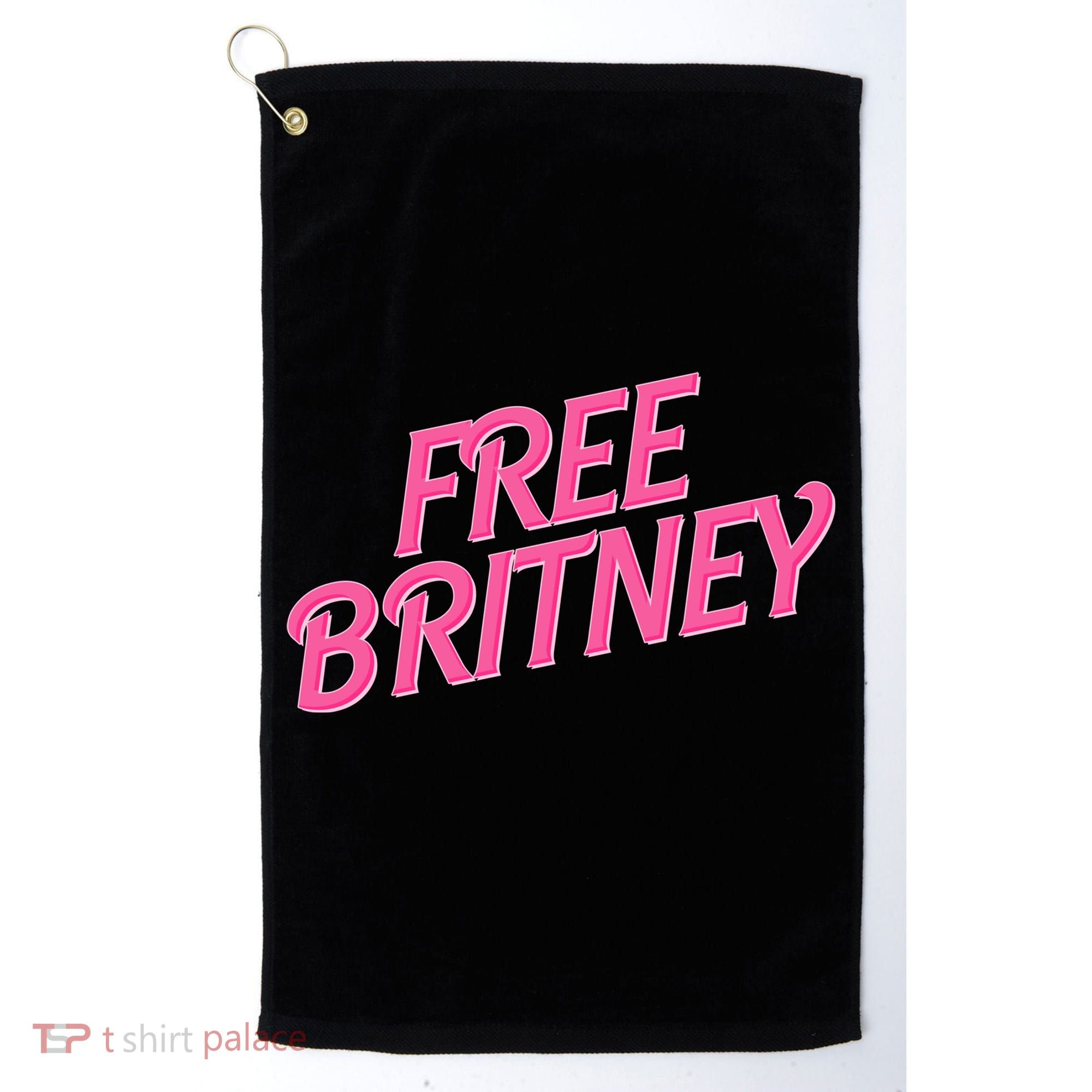 Free Britney Logo Golf Towel