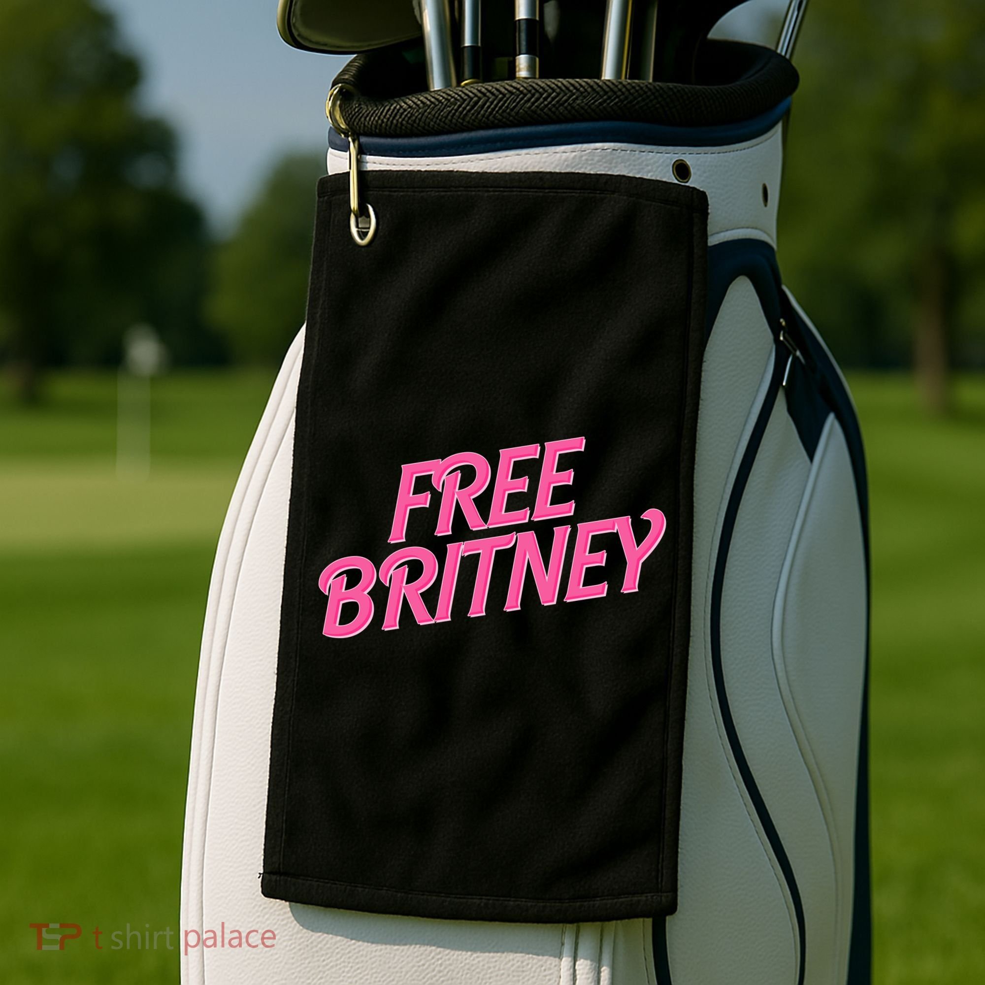 Free Britney Logo Golf Towel