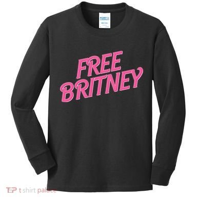 Free Britney Logo Kids Long Sleeve Shirt