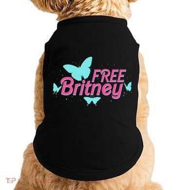 Free Britney Meme Butterflies Doggie Tank