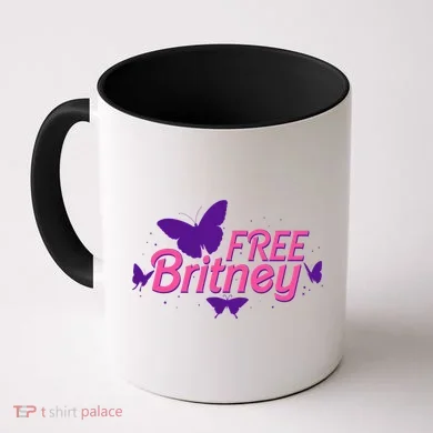 Free Britney Meme Butterflies Coffee Mug