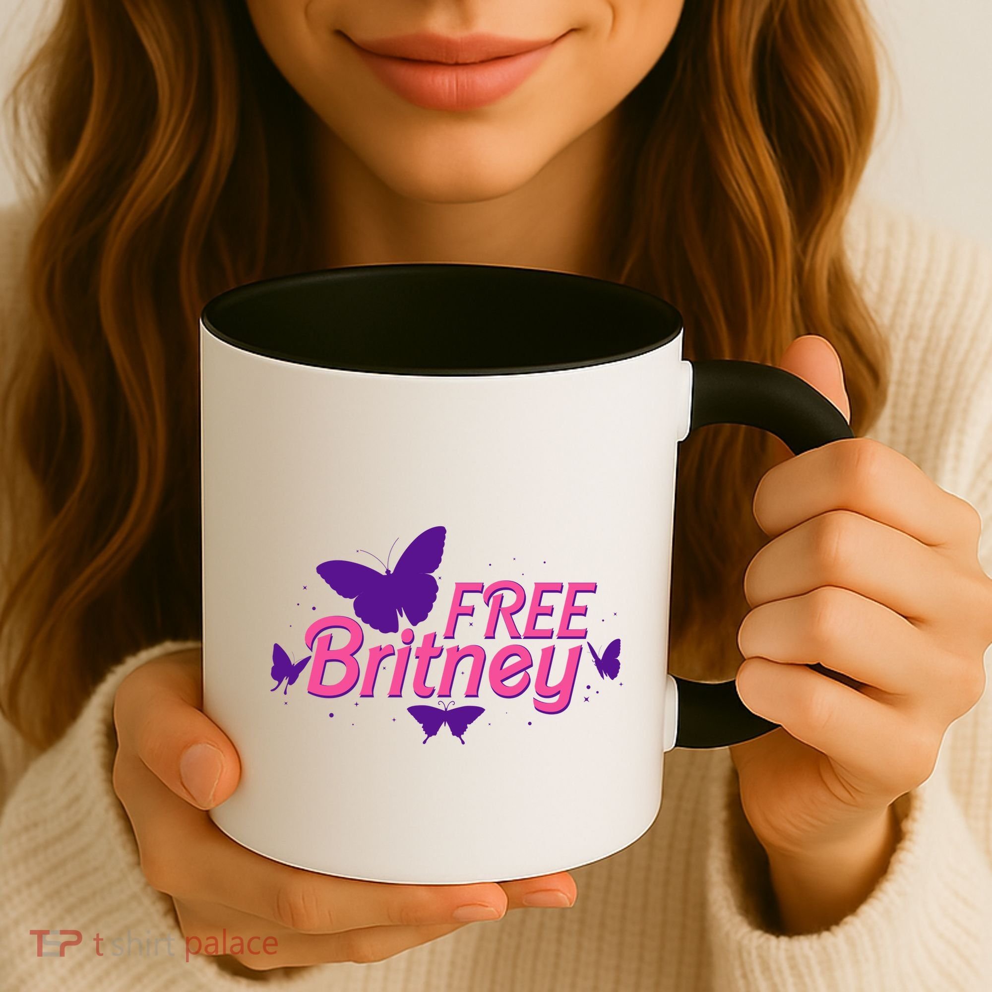 Free Britney Meme Butterflies Coffee Mug
