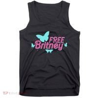 Free Britney Meme Butterflies Tank Top thumb 0