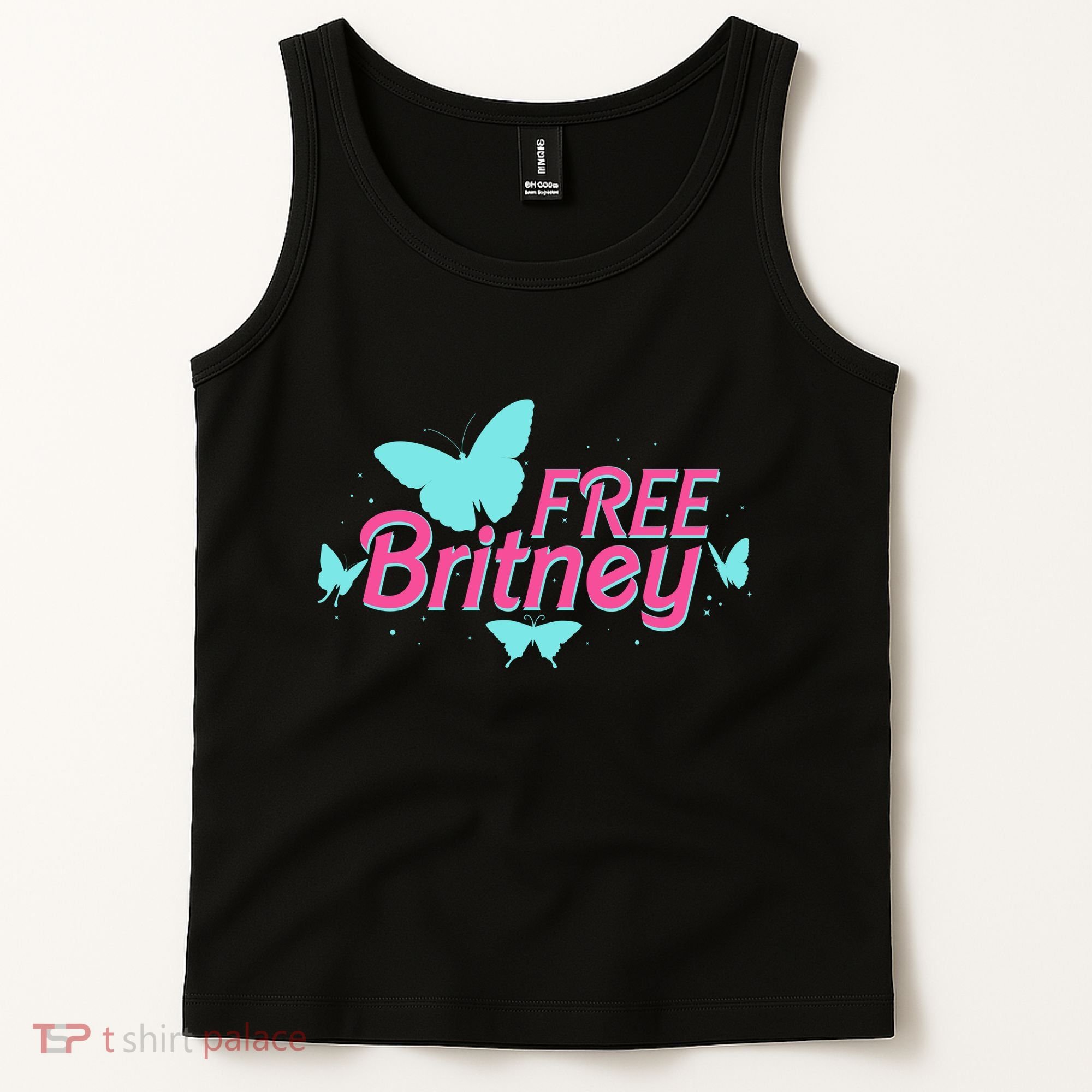 Free Britney Meme Butterflies Tank Top