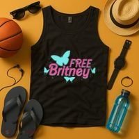 Free Britney Meme Butterflies Tank Top thumb 4