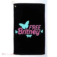 Free Britney Meme Butterflies Golf Towel thumb 0