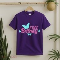 Free Britney Meme Butterflies T-Shirt thumb 2