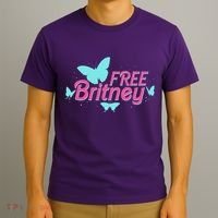 Free Britney Meme Butterflies T-Shirt thumb 3
