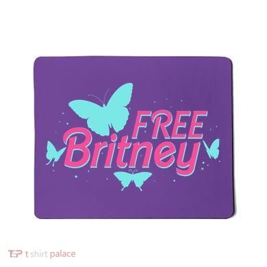 Free Britney Meme Butterflies Mousepad