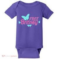 Free Britney Meme Butterflies Baby Bodysuit thumb 0
