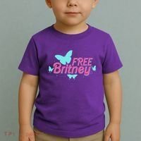 Free Britney Meme Butterflies Toddler T-Shirt thumb 2
