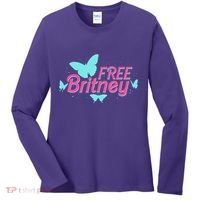 Free Britney Meme Butterflies Women's Long Sleeve Shirt thumb 0
