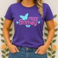 Free Britney Meme Butterflies Women's T-Shirt thumb 2