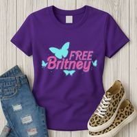Free Britney Meme Butterflies Women's T-Shirt thumb 3