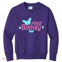 Free Britney Meme Butterflies Kids Sweatshirt thumb 0