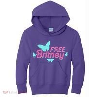 Free Britney Meme Butterflies Kids Hoodie thumb 0