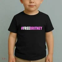 Free Britney Meme Fight For Britney Toddler T-Shirt thumb 2